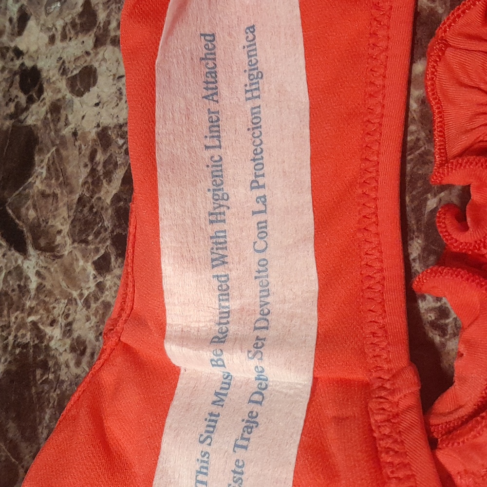 Red Ruffle Bikini Bottom - Picture 4 of 4